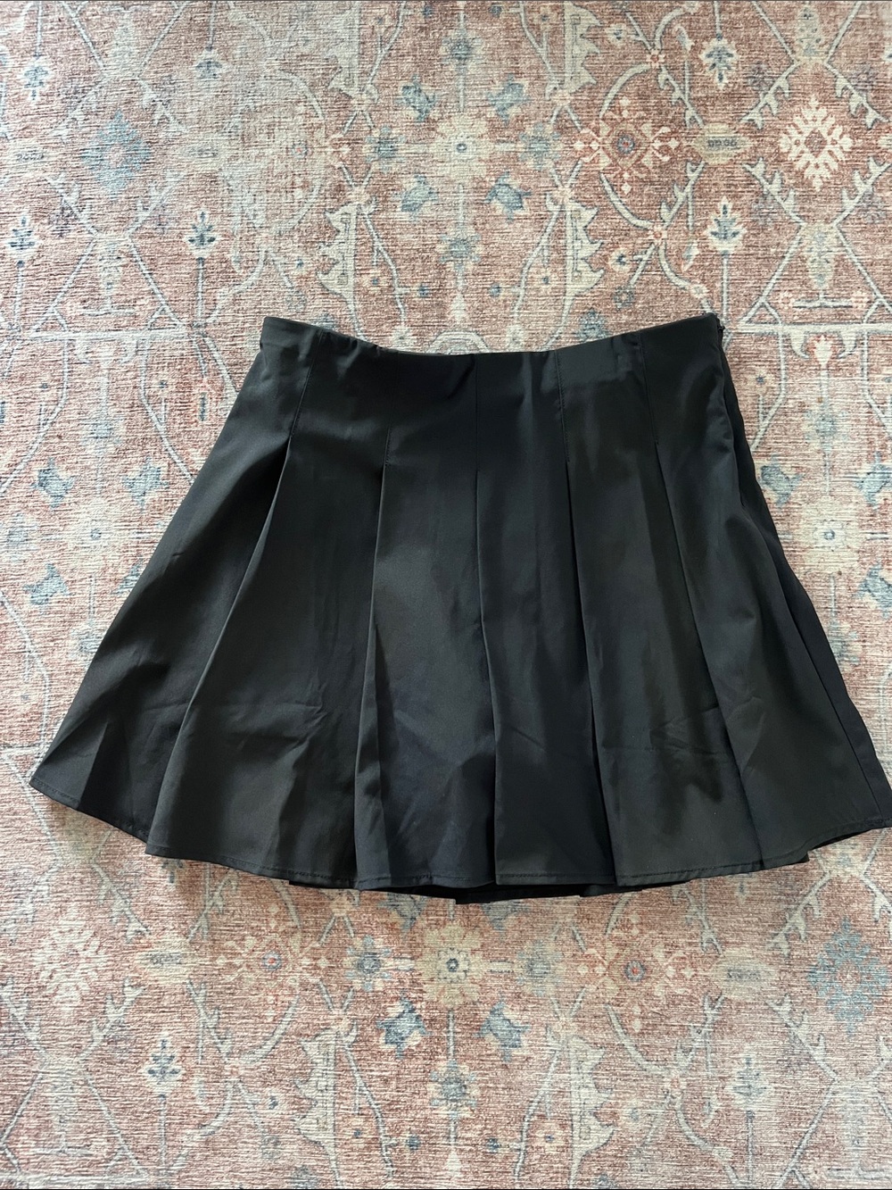 J. Crew Black Pleated Skater Skort